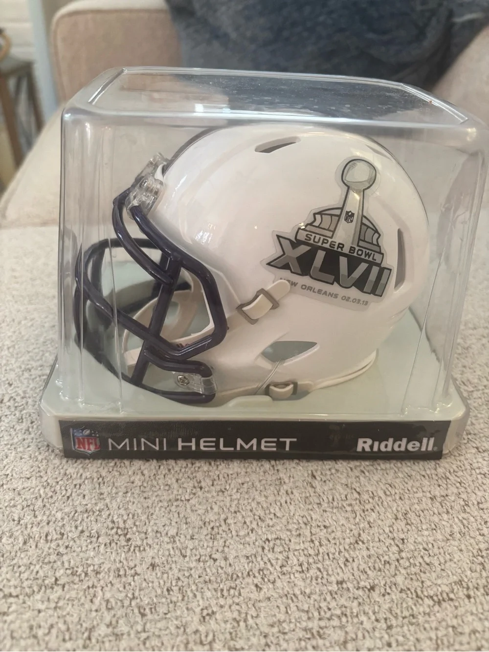 NFL Riddell Mini Helmet Super Bowl XLVII Ravens 49ers -New Orleans  New